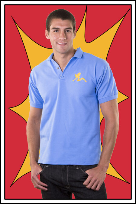 Blue and Yellow Men's Polo